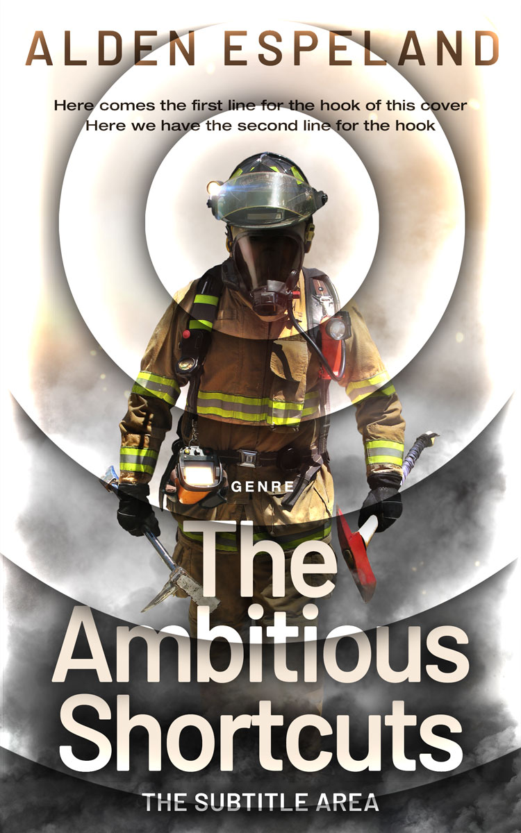 2D view of Premade Action & Adventure Book Cover - Sisal