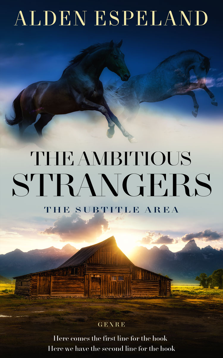 2D view of Shark #9960 - Premade Literary Fiction Book Cover