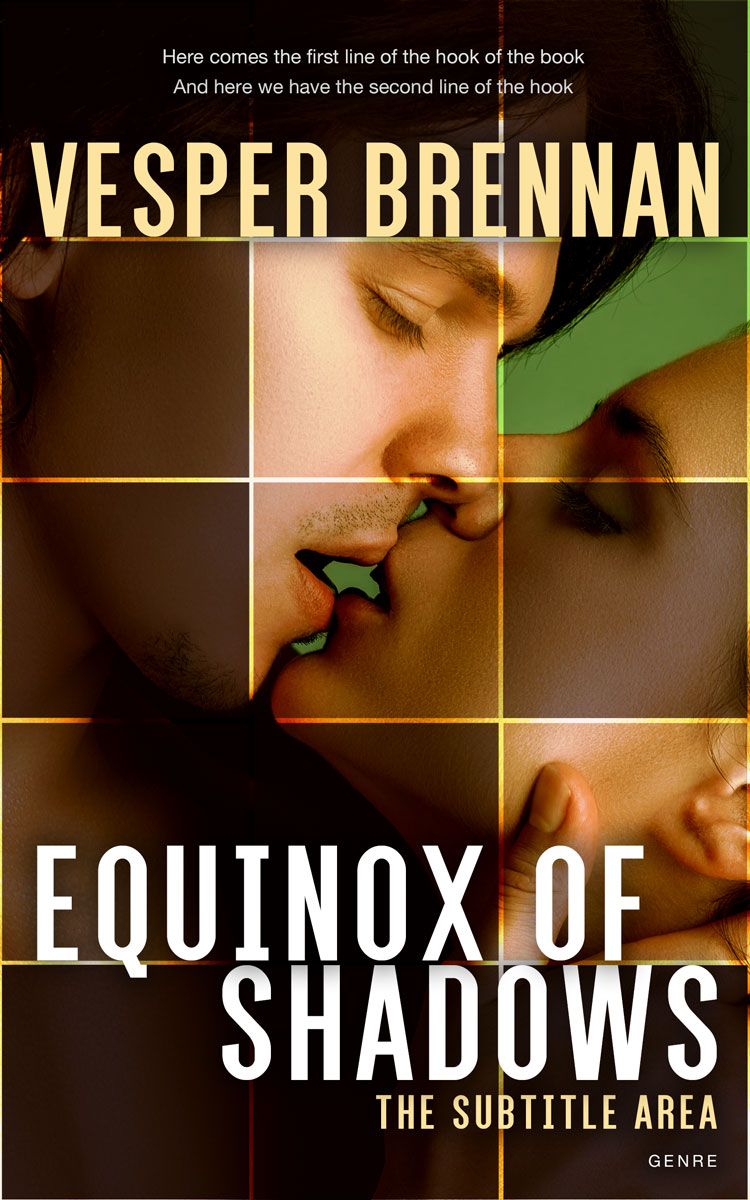 2D view of Premade Erotica Book Cover - Harvest Gold