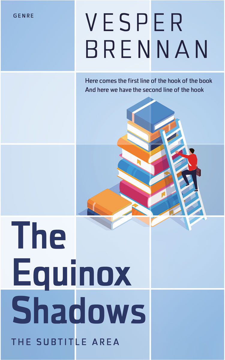 2D view of Spindle #9979 - Premade Business Book Cover