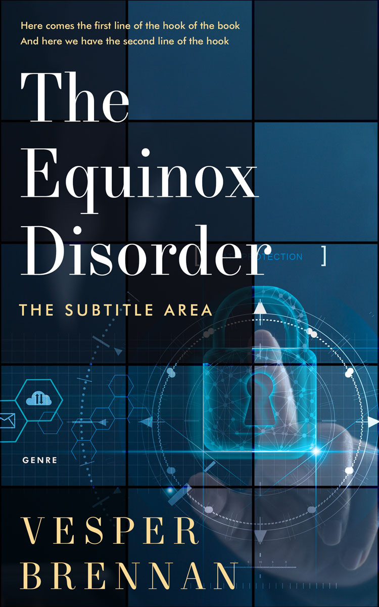 2D view of Premade Business Book Cover - Firefly