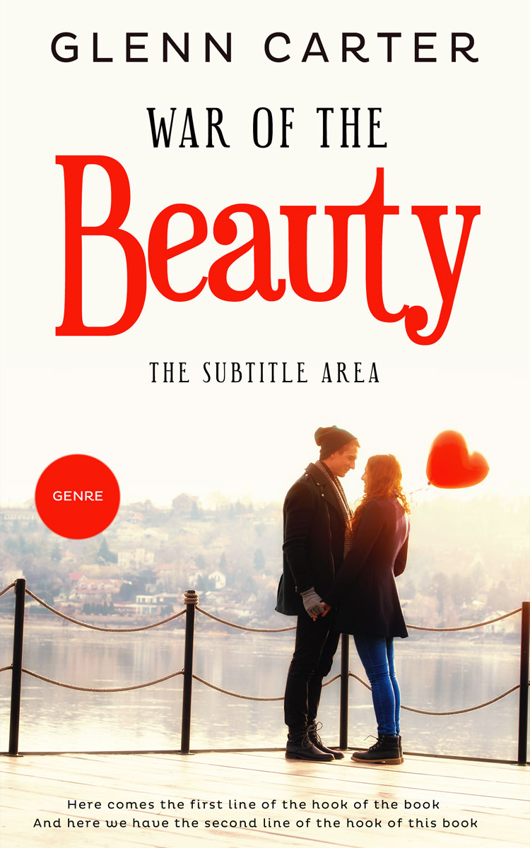 2D view of Ecru White #10039 - Premade Romance Book Cover