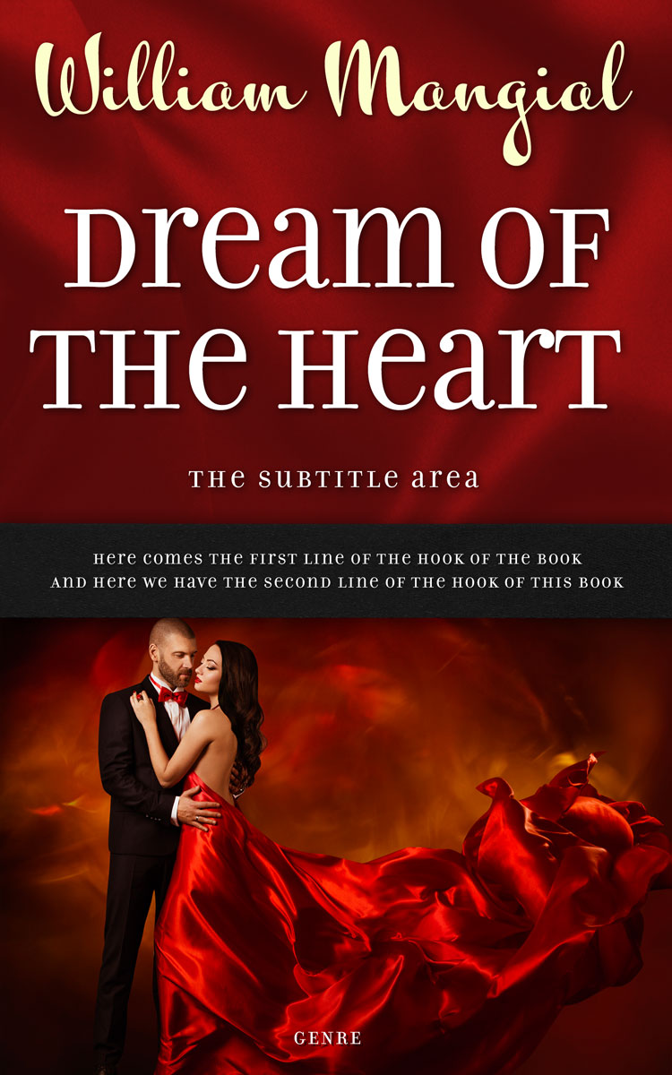 2D view of Mahogany #10065 - Premade Romance Book Cover