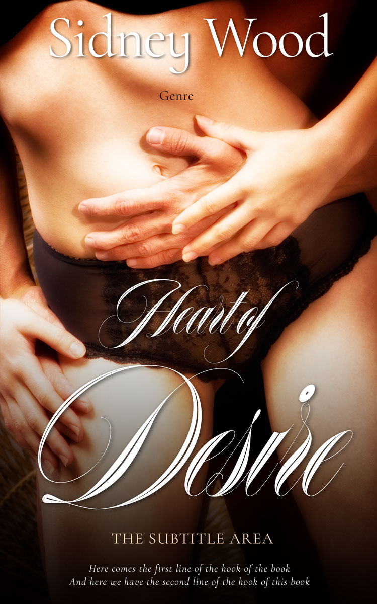 2D view of Premade Erotica Book Cover - Gold Sand