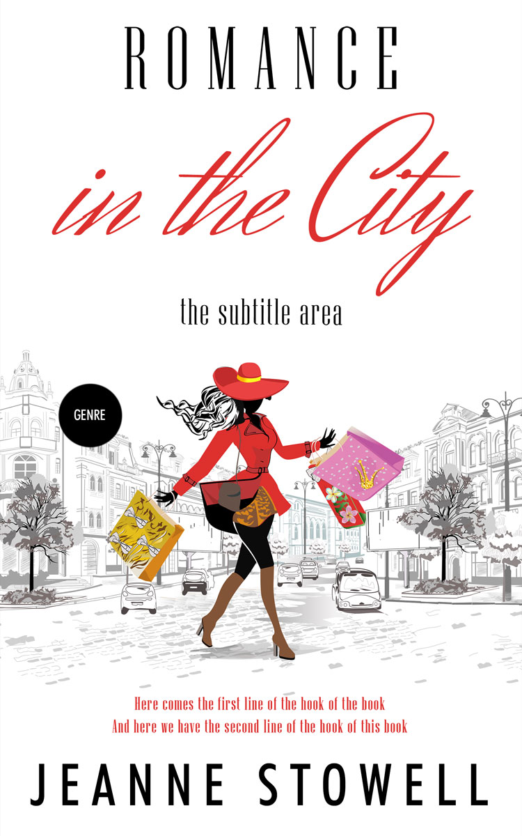 2D view of Premade Chick Lit Book Cover - Swiss Coffee