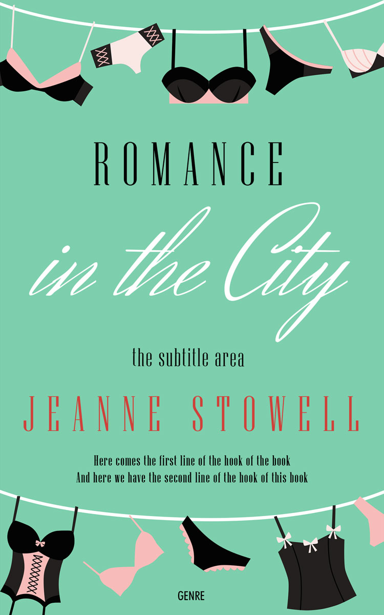 2D view of Premade Chick Lit Book Cover - Vista Blue