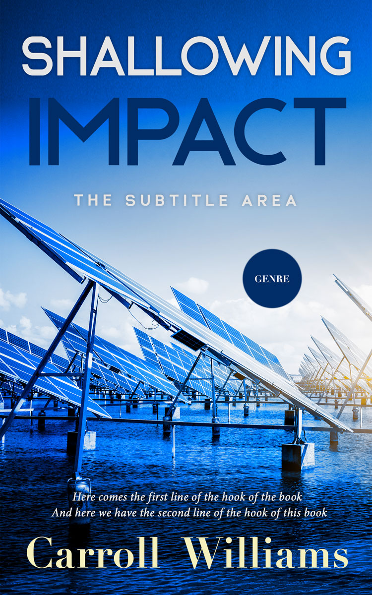 2D view of Tory Blue #10270 - Premade Science & Nature Book Cover