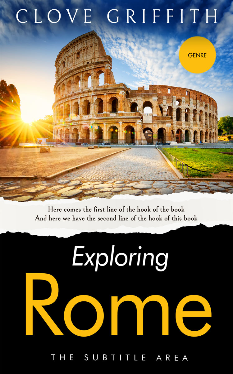2D view of Premade Travel Book Cover - Zeus
