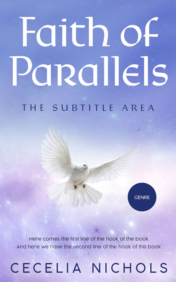 2D view of Periwinkle Gray #10410 - Premade Religion & Spirituality Book Cover