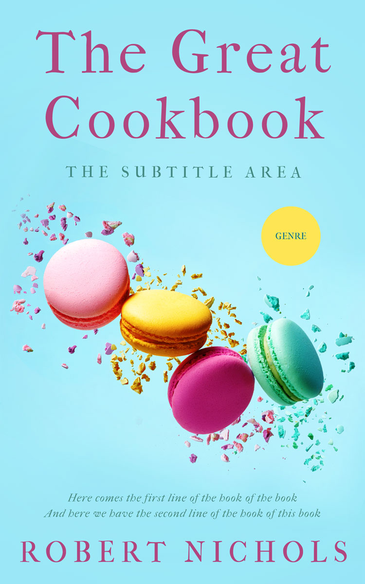 2D view of Premade Cookbooks & Food & Wine Book Cover - Charlotte