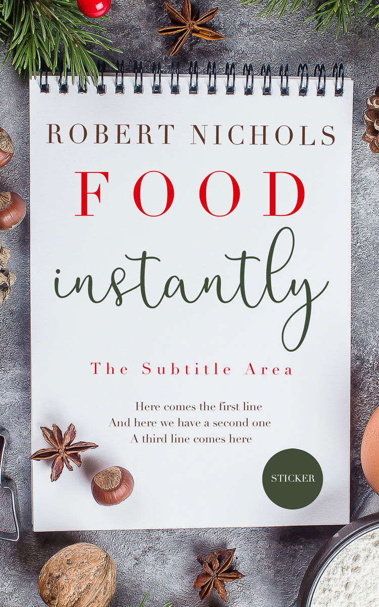 2D view of Premade Cookbooks & Food & Wine Book Cover - Masala