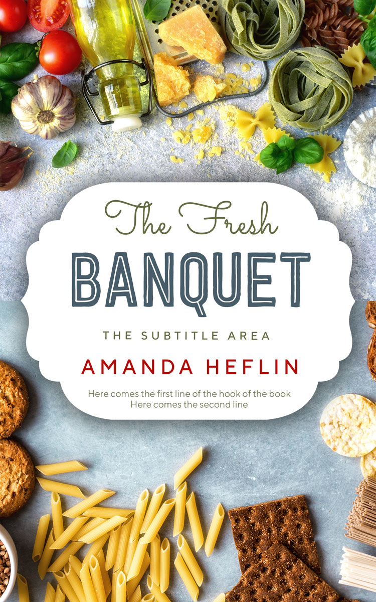 2D view of Premade Health & Dieting & Fitness Book Cover - Pumice