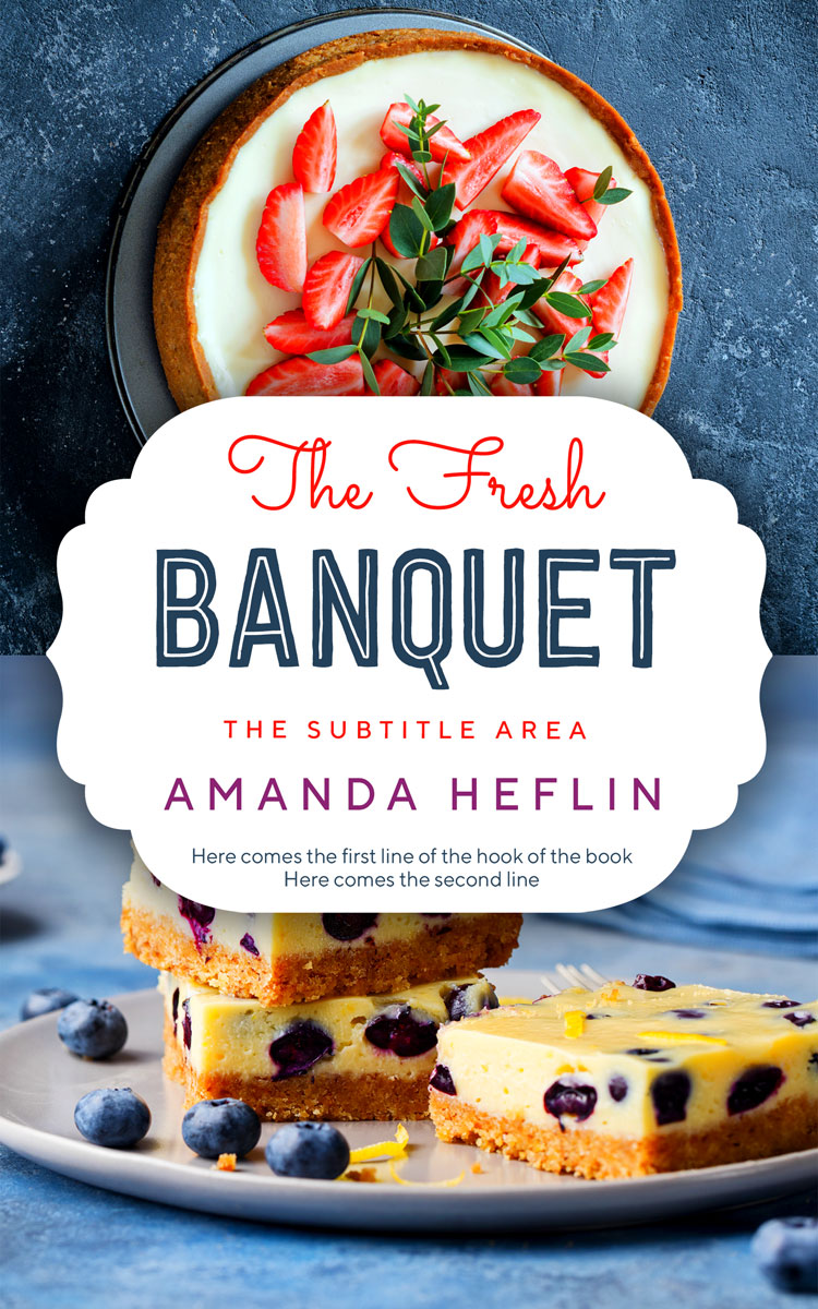 2D view of Oxford Blue #10486 - Premade Health & Dieting & Fitness Book Cover