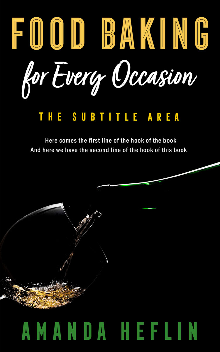 2D view of Black #10507 - Premade Abstract Book Cover