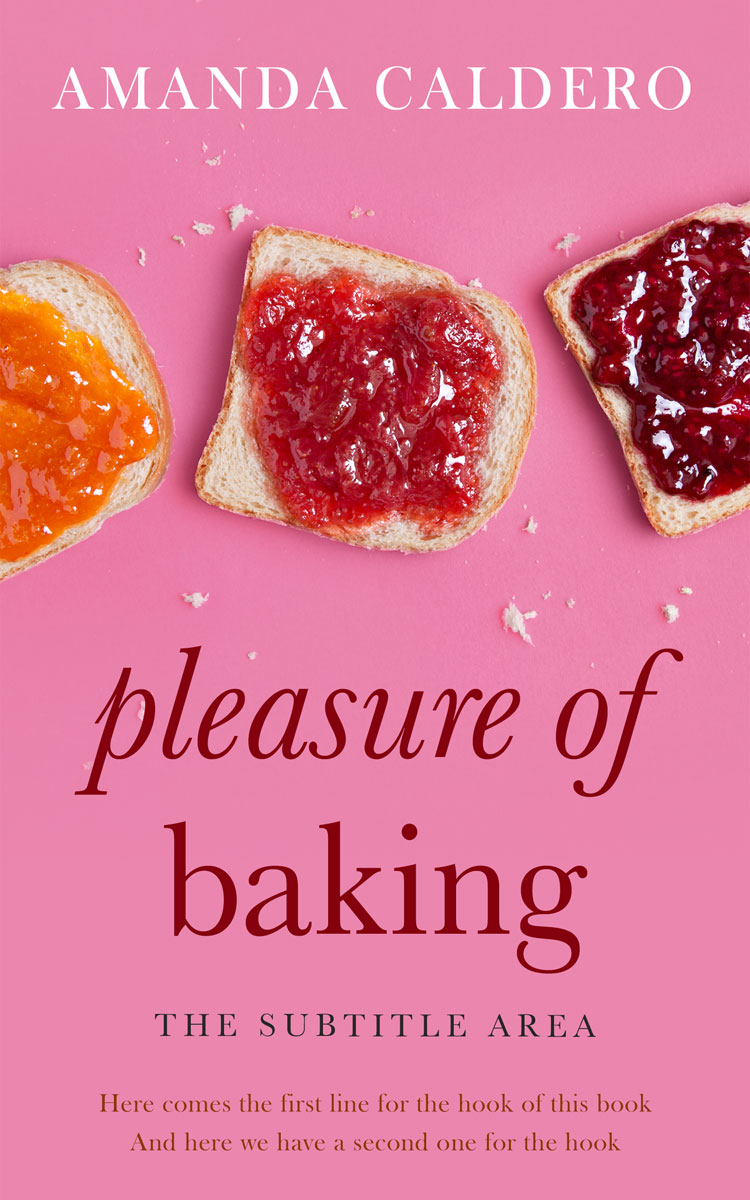 2D view of Premade Cookbooks & Food & Wine Book Cover - Carissma