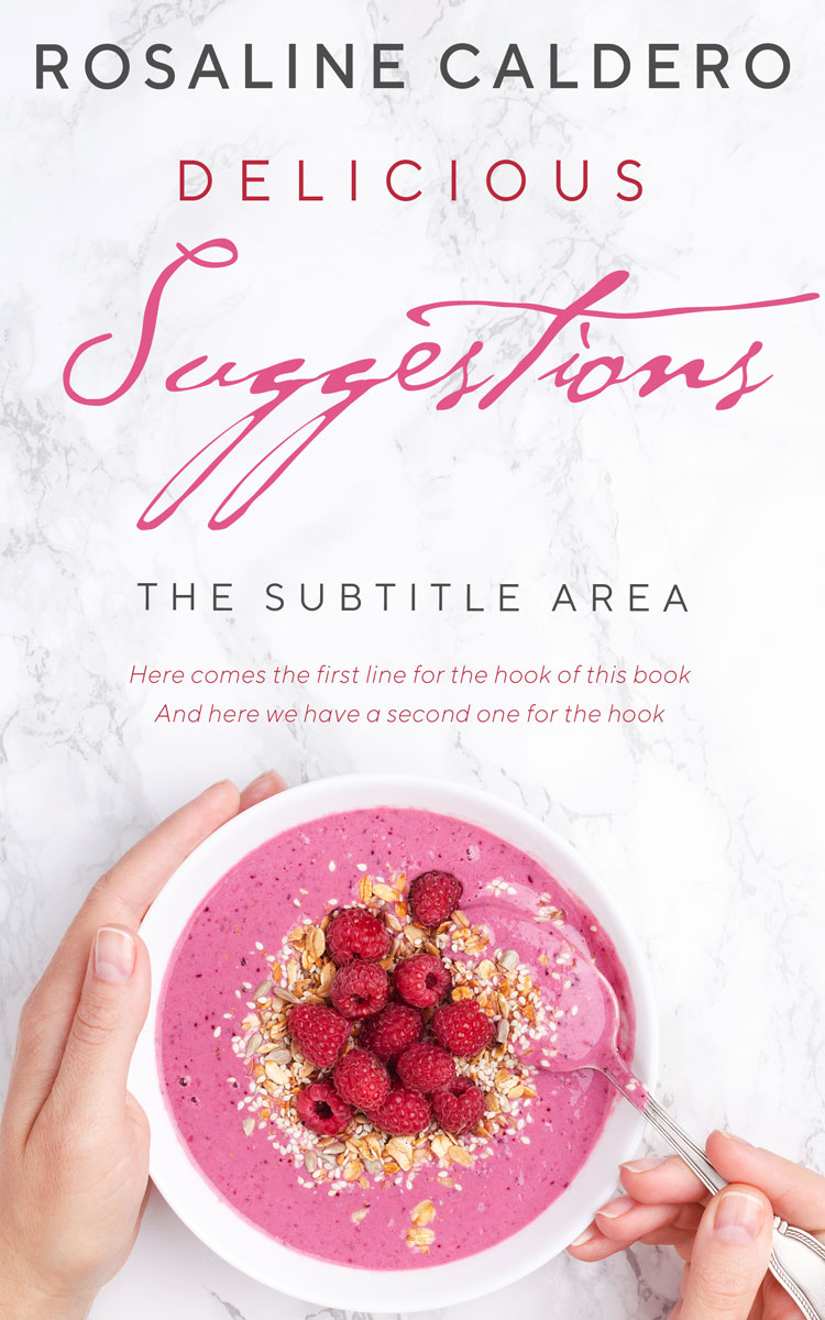 2D view of Premade Health & Dieting & Fitness Book Cover - Hint Of Red