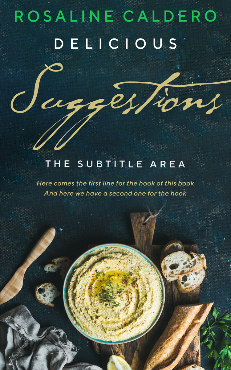 2D view of Premade Cookbooks & Food & Wine Book Cover - Outer Space