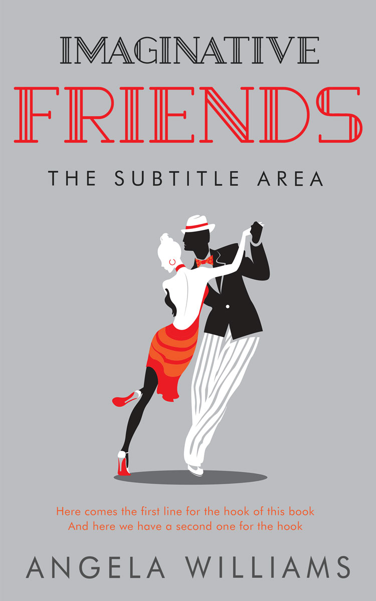 2D view of Premade Chick Lit Book Cover - French Gray