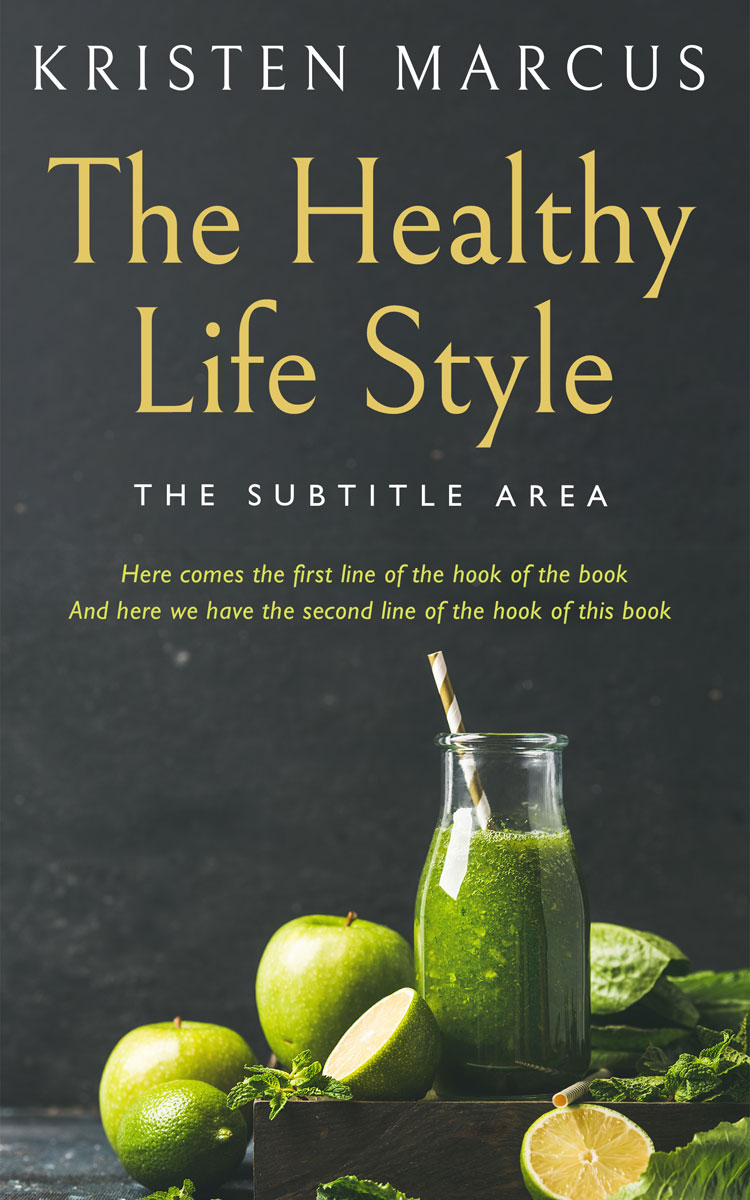 2D view of Lunar Green #10675 - Premade Health & Dieting & Fitness Book Cover