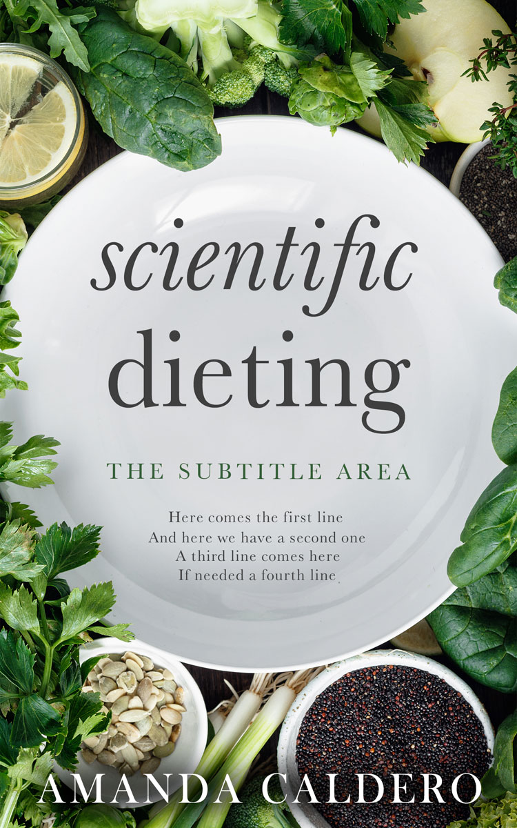 2D view of Green Kelp #10699 - Premade Health & Dieting & Fitness Book Cover