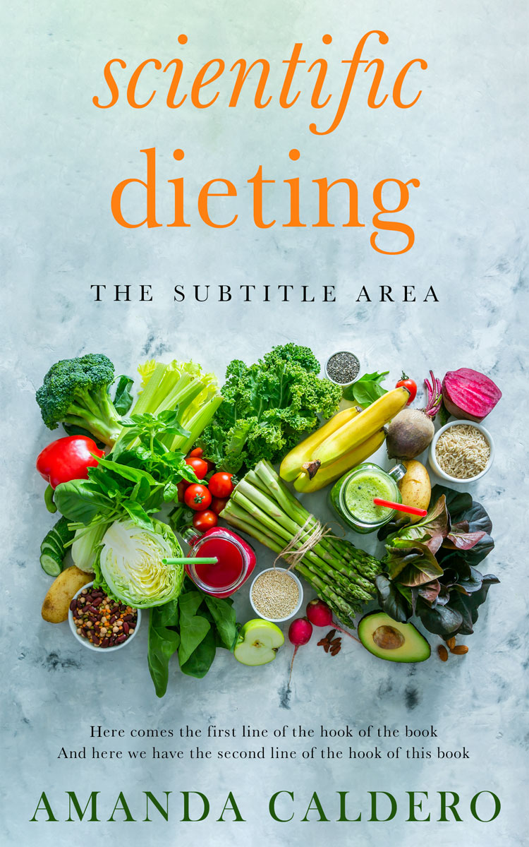 2D view of Premade Health & Dieting & Fitness Book Cover - Jungle Mist