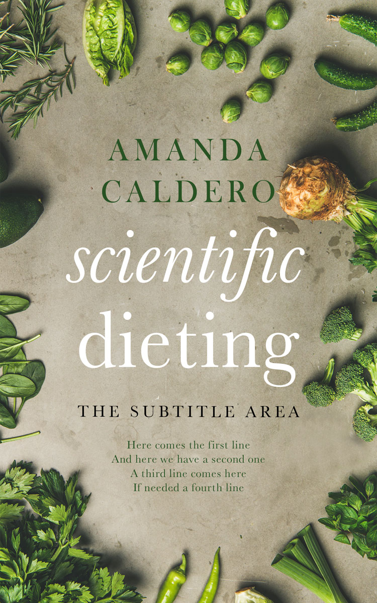 2D view of Premade Health & Dieting & Fitness Book Cover - Tallow