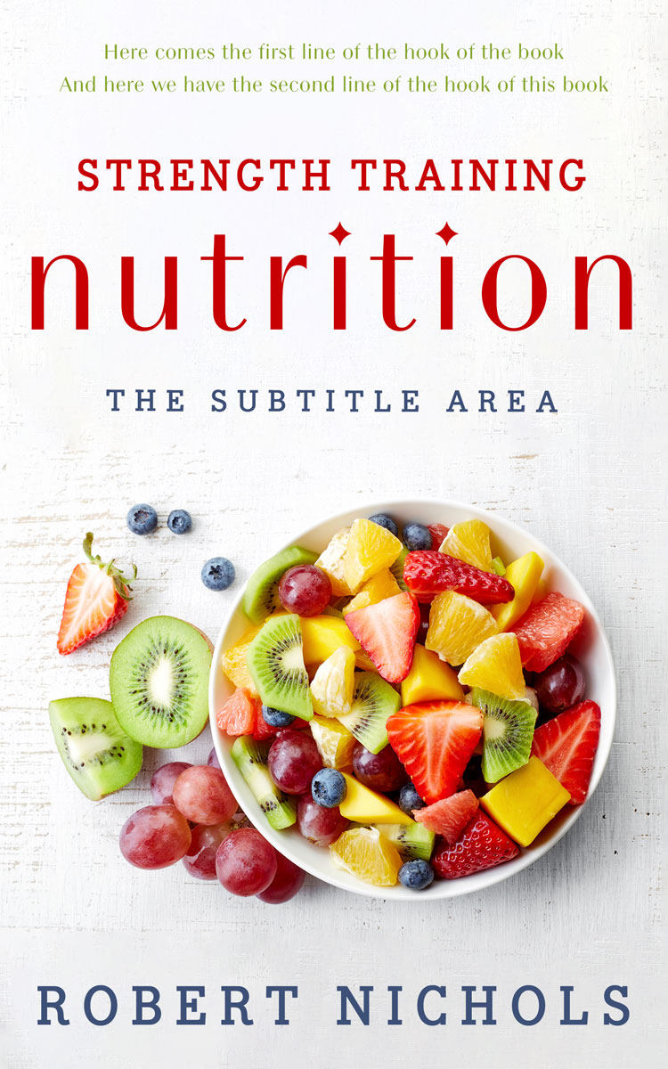 2D view of Cararra #10713 - Premade Health & Dieting & Fitness Book Cover