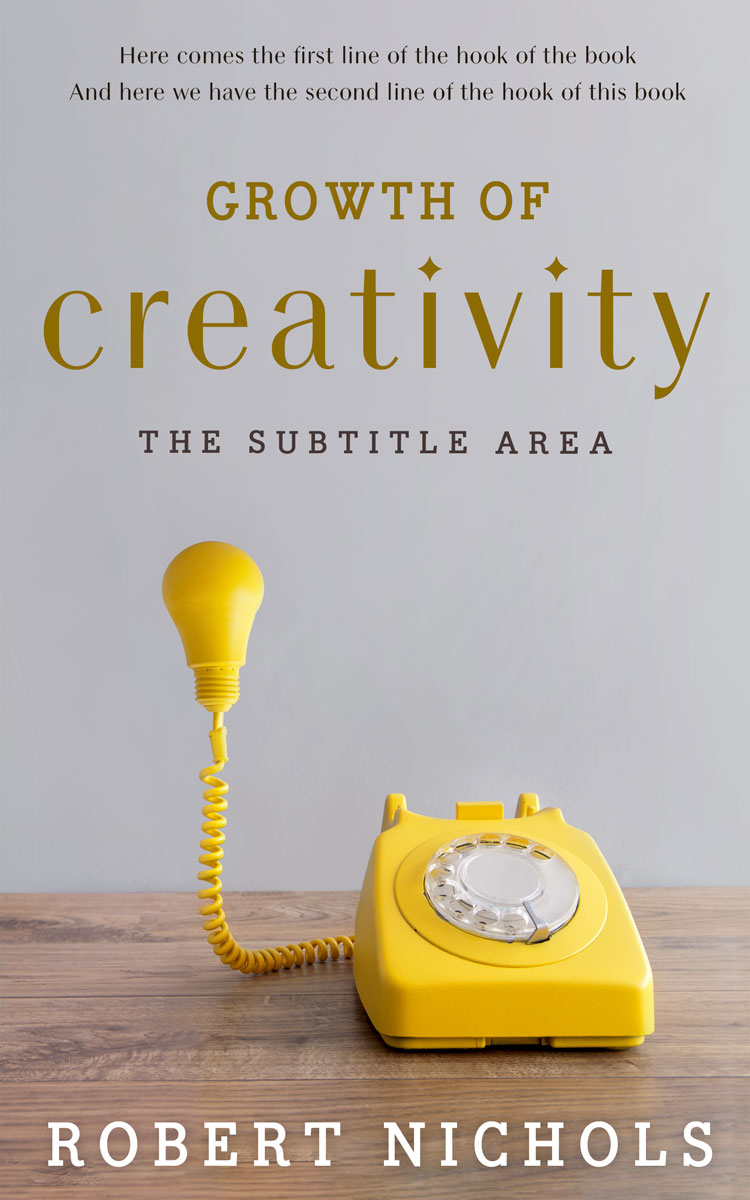 2D view of Nobel #10722 - Premade Self-Improvement & Self-Help Book Cover