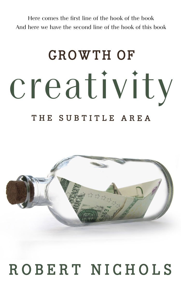 2D view of Premade Business Book Cover - Quill Gray