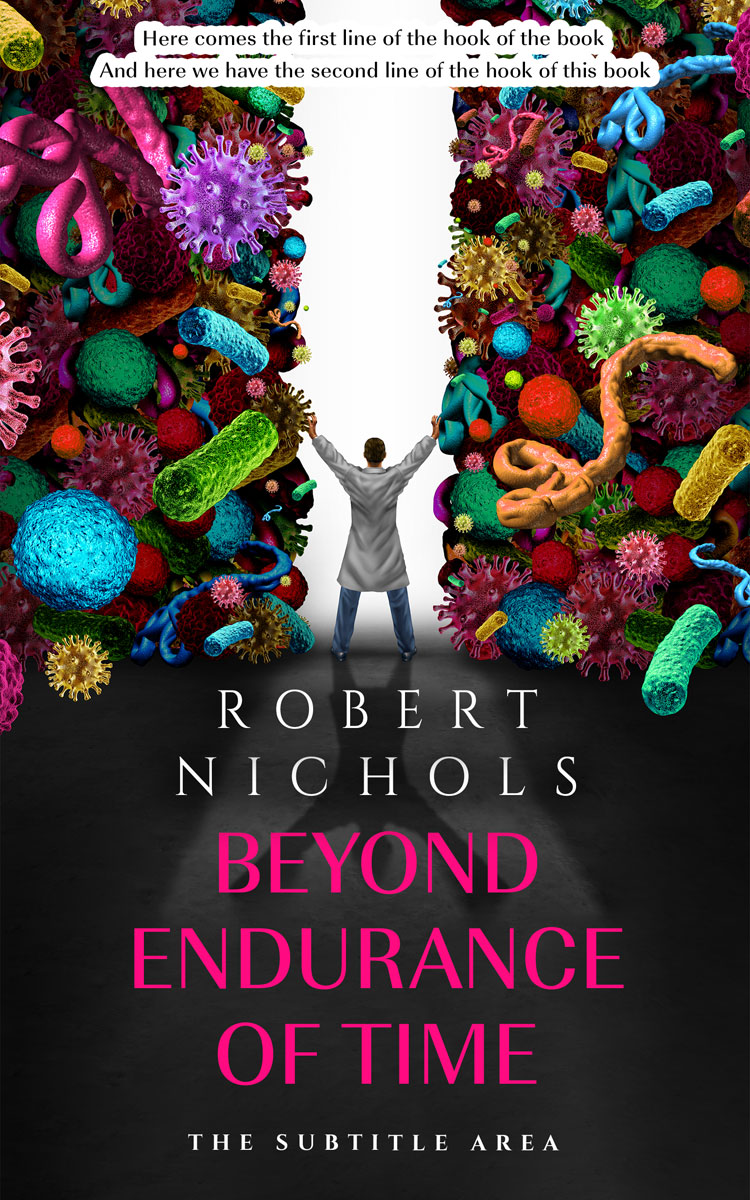 2D view of Premade Medical Book Cover - Tuatara