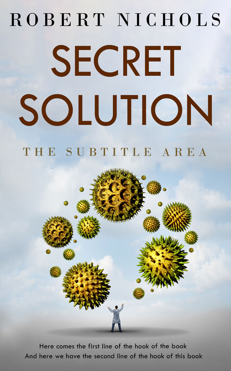 2D view of Premade Medical Book Cover - Geyser