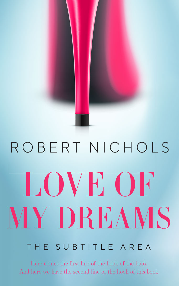 2D view of Premade Abstract Book Cover - Jagged Ice