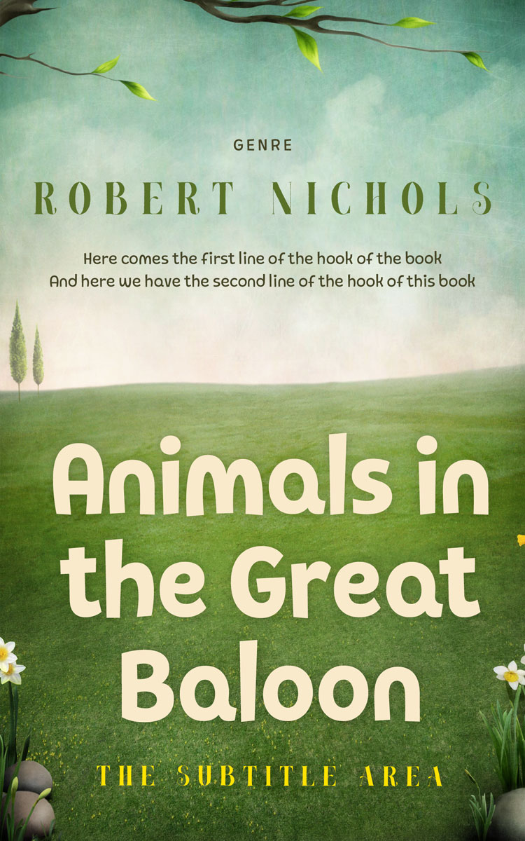 2D view of Premade Fantasy Book Cover - Coriander