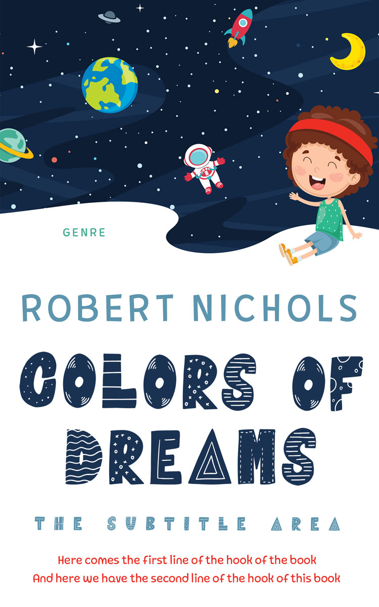 2D view of Premade Children's Book Cover - Big Stone