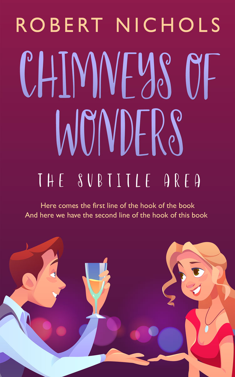 2D view of Claret #10838 - Premade Erotica Book Cover