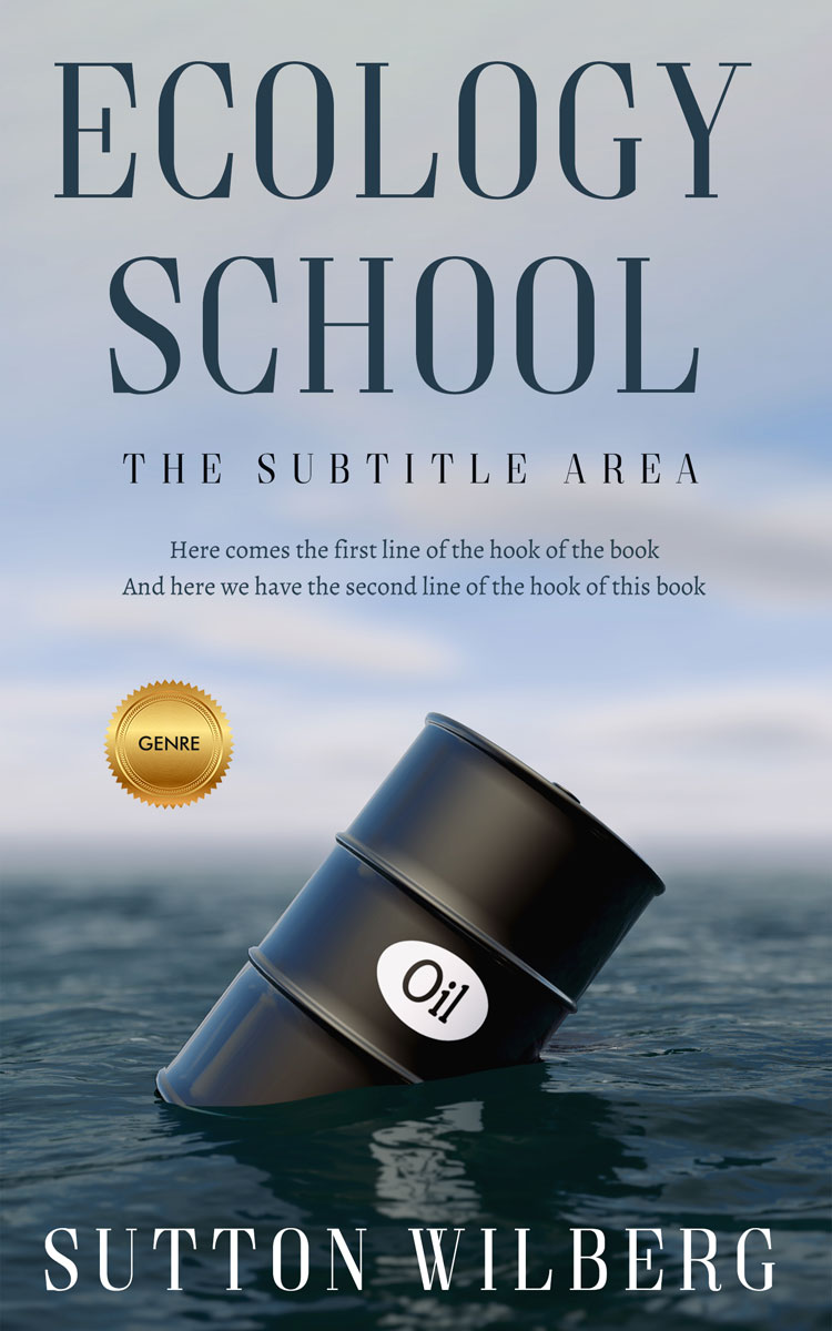 2D view of Premade Business Book Cover - Pickled Bluewood