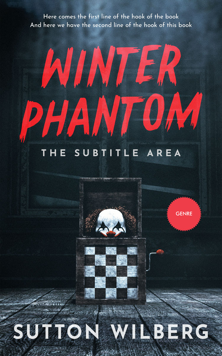 2D view of Ebony Clay #10890 - Premade Horror Book Cover