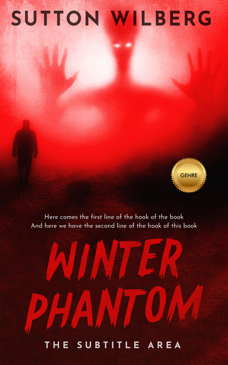 2D view of Aubergine #10893 - Premade Horror Book Cover