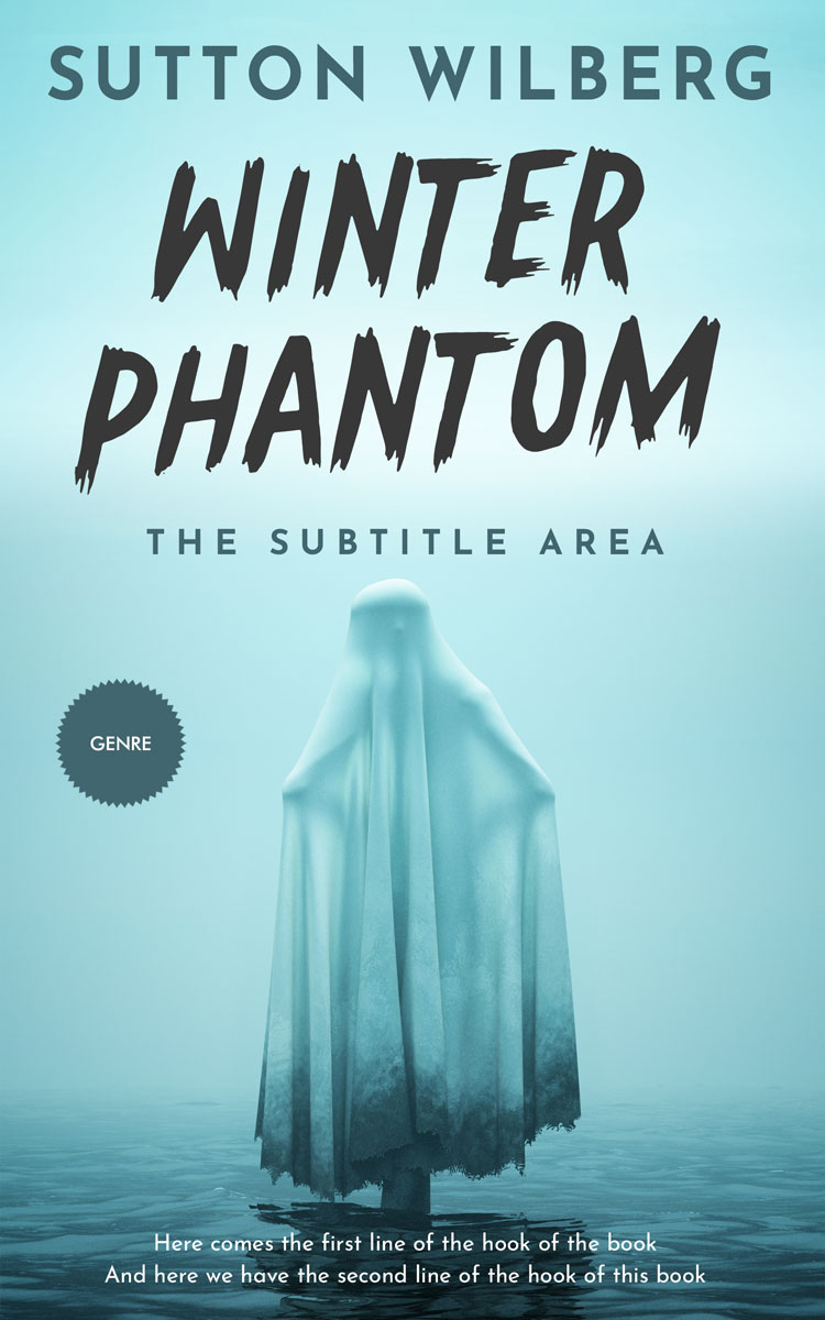 2D view of Powder Blue #10896 - Premade Horror Book Cover
