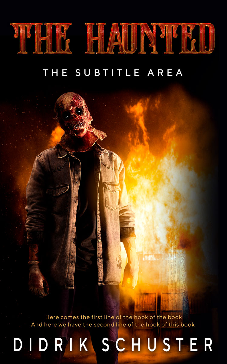 2D view of Premade Horror Book Cover - Di Serria