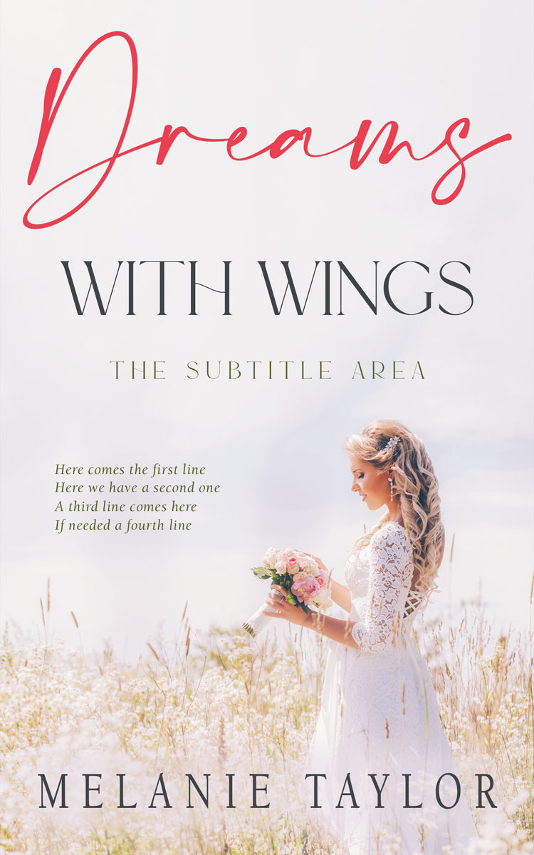 2D view of Ebb #10954 - Premade Romance Book Cover