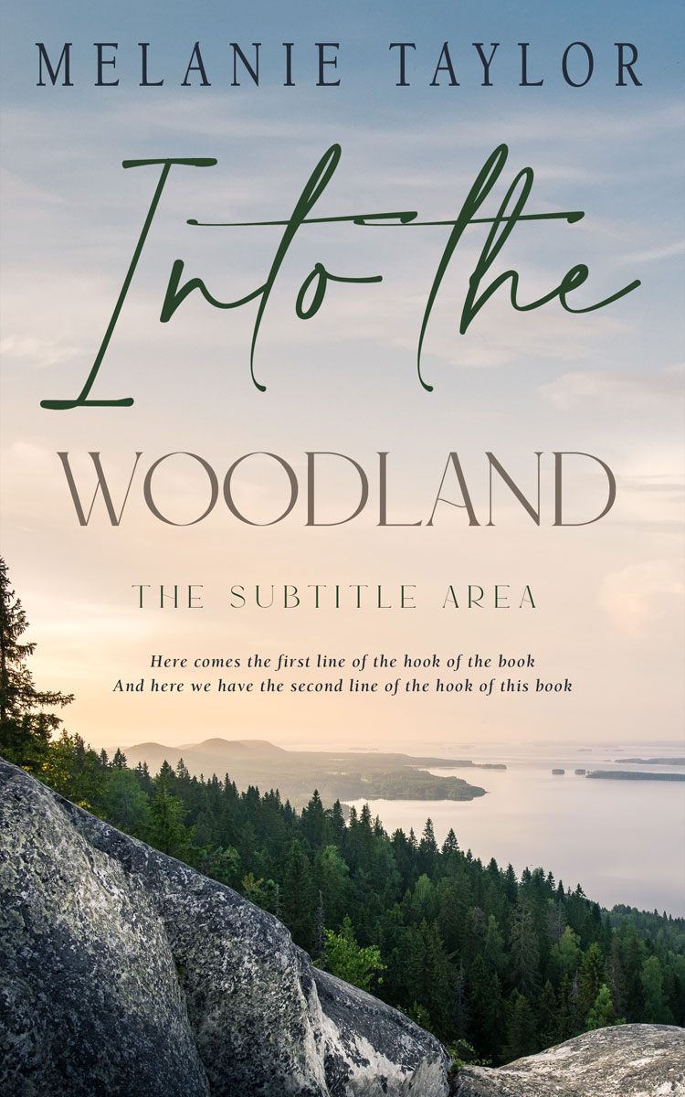 2D view of Premade Nature Book Cover - Swirl