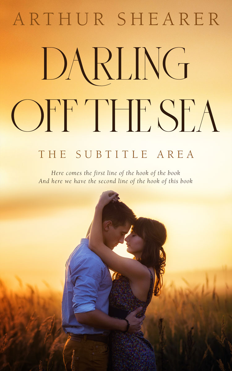 2D view of Cocoa Brown #10999 - Premade Romance Book Cover