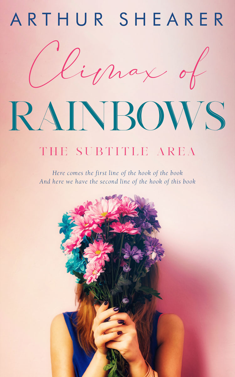 2D view of Premade Romance Book Cover - Almond