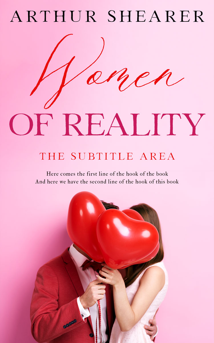 2D view of Premade Romance Book Cover - Classic Rose