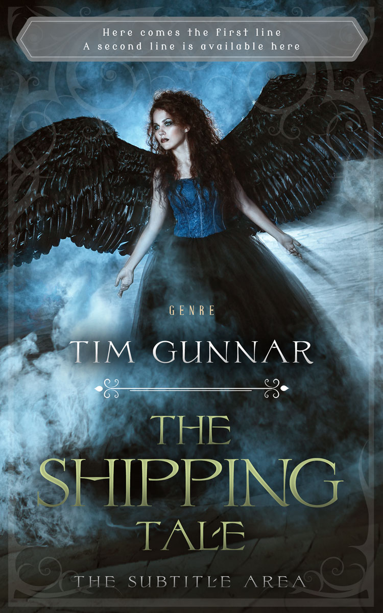 2D view of Premade Fantasy Book Cover - Outer Space