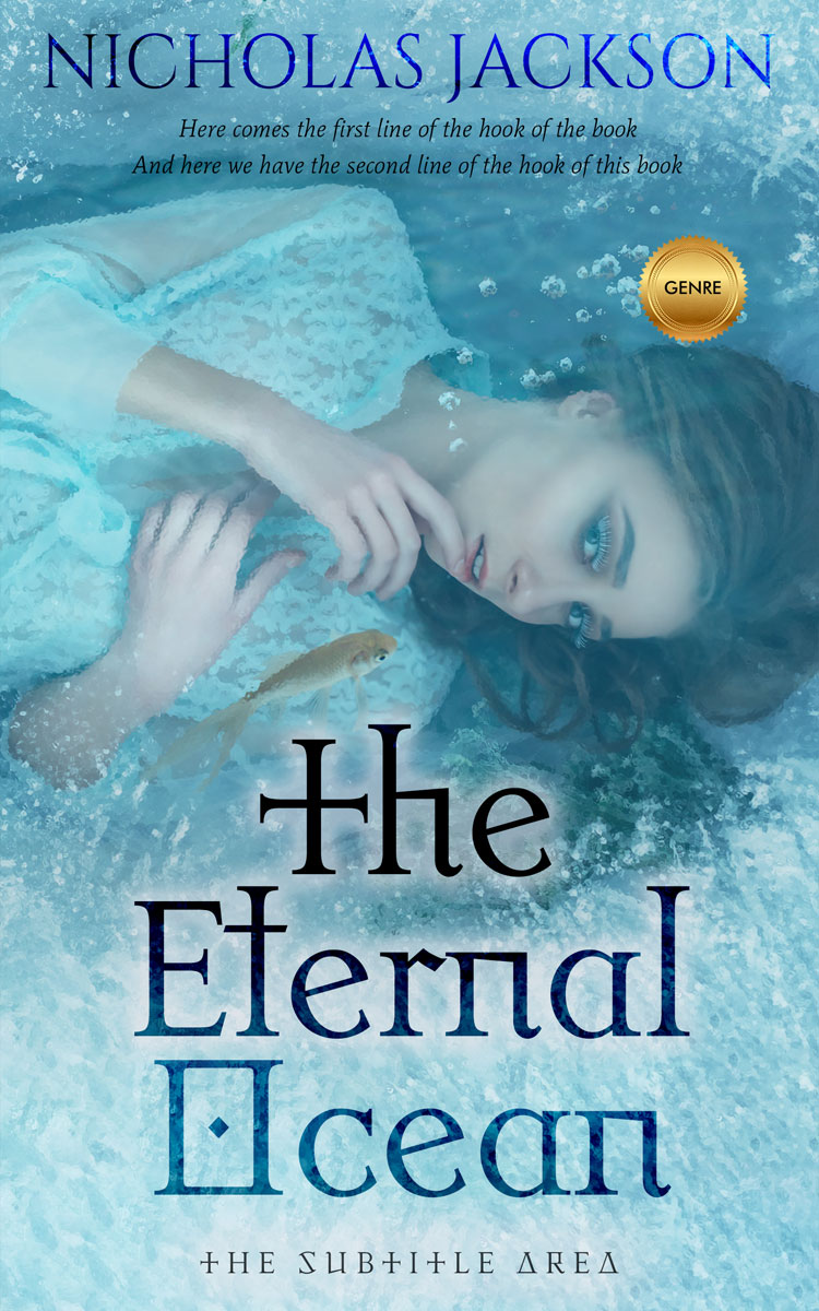 2D view of Glacier #11123 - Premade Fantasy Book Cover