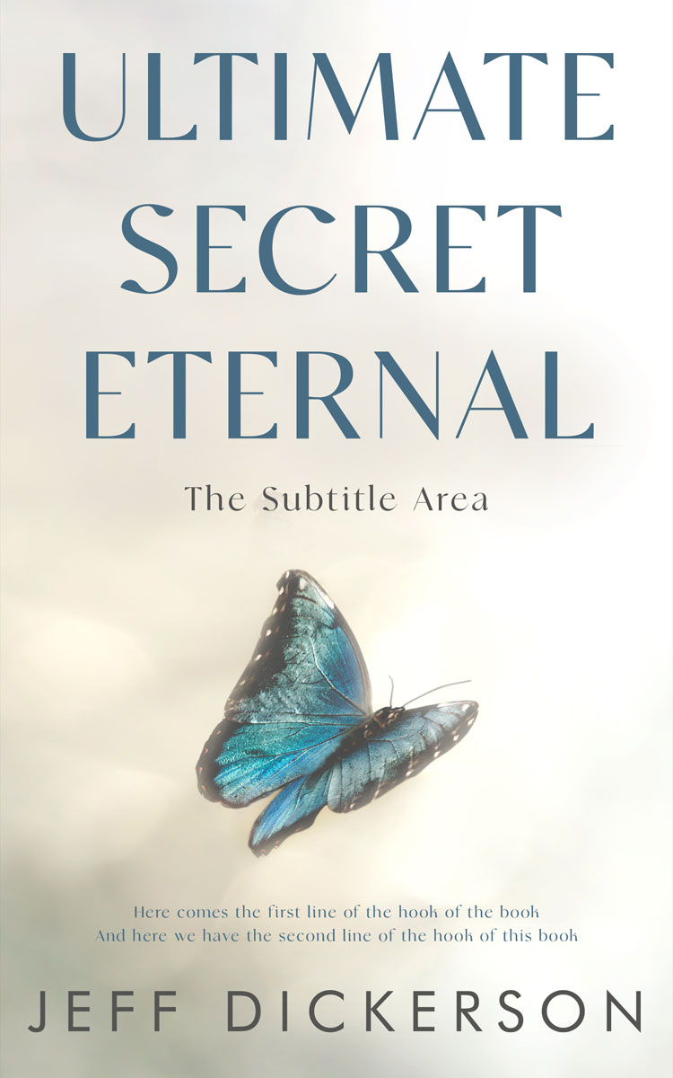 2D view of Premade Surreal Book Cover - Satin Linen