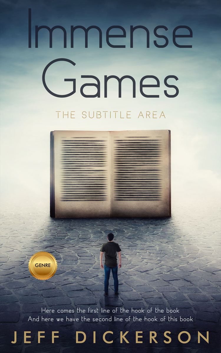 2D view of Kangaroo #11192 - Premade Abstract Book Cover