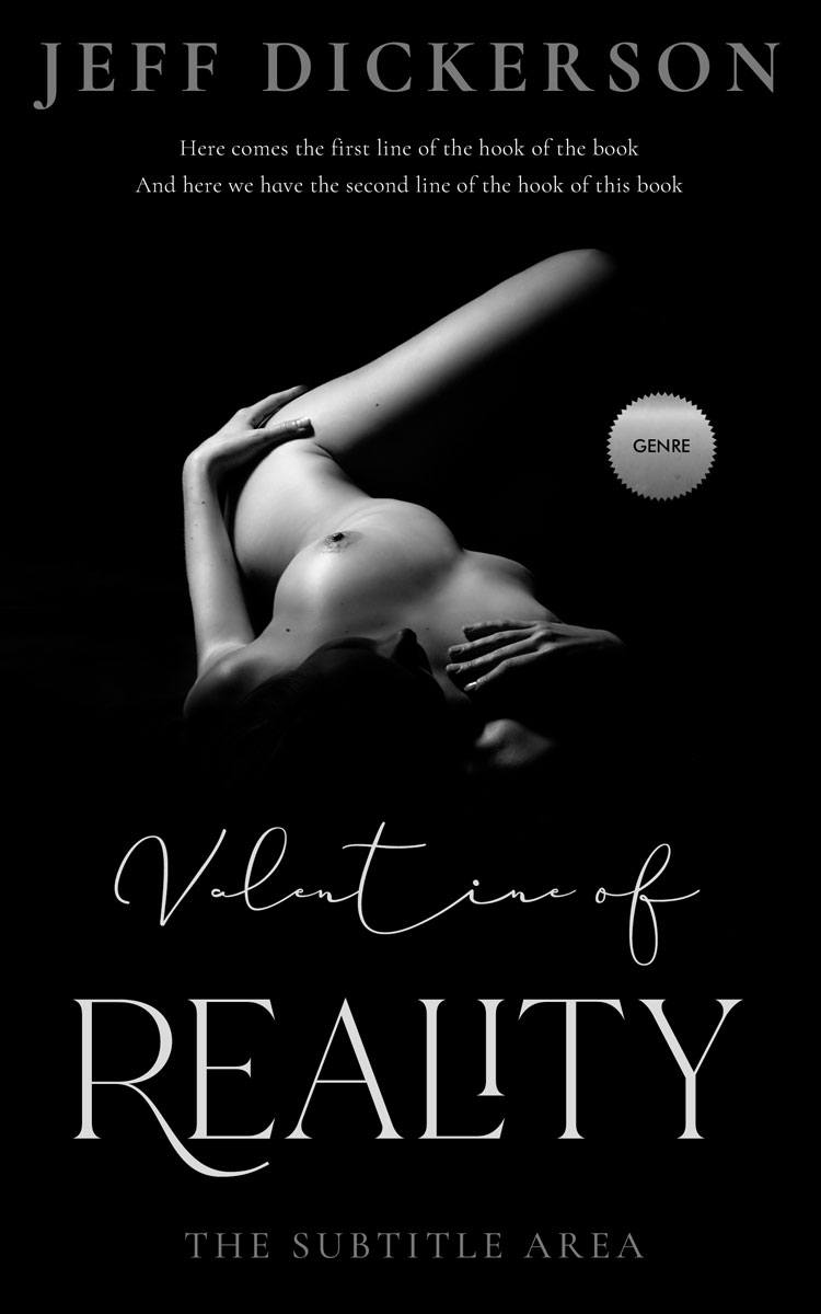 2D view of Black #11248 - Premade Erotica Book Cover